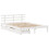 VidaXL (white, 120 x 190 cm) vidaXL Bed Frame with Drawers Bed Base Solid Wood Pine 3