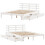 VidaXL (white, 120 x 190 cm) vidaXL Bed Frame with Drawers Bed Base Solid Wood Pine 9