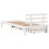 VidaXL (white, 90 x 190 cm) vidaXL Bed Frame with Drawers Bed Base Solid Wood Pine 6