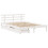VidaXL (white, 150 x 200 cm) vidaXL Bed Frame with Drawers Bed Base Solid Wood Pine 3