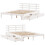 VidaXL (white, 135 x 190 cm) vidaXL Bed Frame with Drawers Bed Base Solid Wood Pine 9