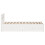 VidaXL (white, 135 x 190 cm) vidaXL Bed Frame with Headboard Bed Base Solid Wood Pine 7