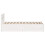 VidaXL (white, 150 x 200 cm) vidaXL Bed Frame with Headboard Bed Base Solid Wood Pine 7