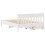 VidaXL (white, 150 x 200 cm) vidaXL Bed Frame with Headboard Bed Base Solid Wood Pine 8