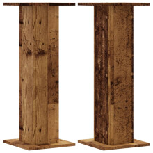 (old wood, 30 x 30 x 80 cm) vidaXL Speaker Stands Living Room Speaker Floor Stand 2 pcs Engineered Wood