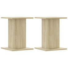 (sonoma oak, 30 x 30 x 40 cm) vidaXL Speaker Stands Living Room Speaker Floor Stand 2 pcs Engineered Wood