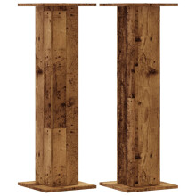 (old wood, 30 x 30 x 95 cm) vidaXL Speaker Stands Living Room Speaker Floor Stand 2 pcs Engineered Wood