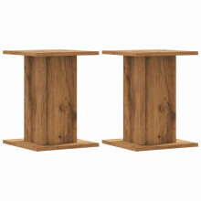 (oak, 30 x 30 x 40 cm) vidaXL Speaker Stands Living Room Speaker Floor Stand 2 pcs Engineered Wood