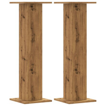 (oak, 30 x 30 x 95 cm) vidaXL Speaker Stands Living Room Speaker Floor Stand 2 pcs Engineered Wood
