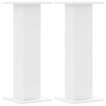 (white, 30 x 30 x 80 cm) vidaXL Speaker Stands Living Room Speaker Floor Stand 2 pcs Engineered Wood