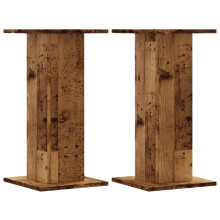 (old wood, 30 x 30 x 60 cm) vidaXL Speaker Stands Living Room Speaker Floor Stand 2 pcs Engineered Wood