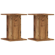 (old wood, 30 x 30 x 40 cm) vidaXL Speaker Stands Living Room Speaker Floor Stand 2 pcs Engineered Wood
