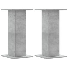 (concrete grey, 30 x 30 x 60 cm) vidaXL Speaker Stands Living Room Speaker Floor Stand 2 pcs Engineered Wood