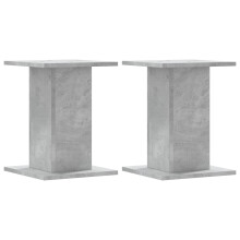(concrete grey, 30 x 30 x 40 cm) vidaXL Speaker Stands Living Room Speaker Floor Stand 2 pcs Engineered Wood