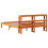 VidaXL (wax brown, 120 x 190 cm) vidaXL Bed Frame with Headboard Wax Solid Wood Pine 8
