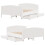 VidaXL (white, 135 x 190 cm) vidaXL Bed Frame with Headboard Bed Base Bedstead Solid Wood Pine 9
