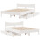 VidaXL (white, 140 x 200 cm) vidaXL Bed Frame with Drawers Bed Base Solid Wood Pine 9