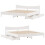 VidaXL (white, 180 x 200 cm) vidaXL Bed Frame with Drawers Bed Base Solid Wood Pine 9