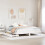 VidaXL (white, 180 x 200 cm) vidaXL Bed Frame with Drawers Bed Base Solid Wood Pine 3