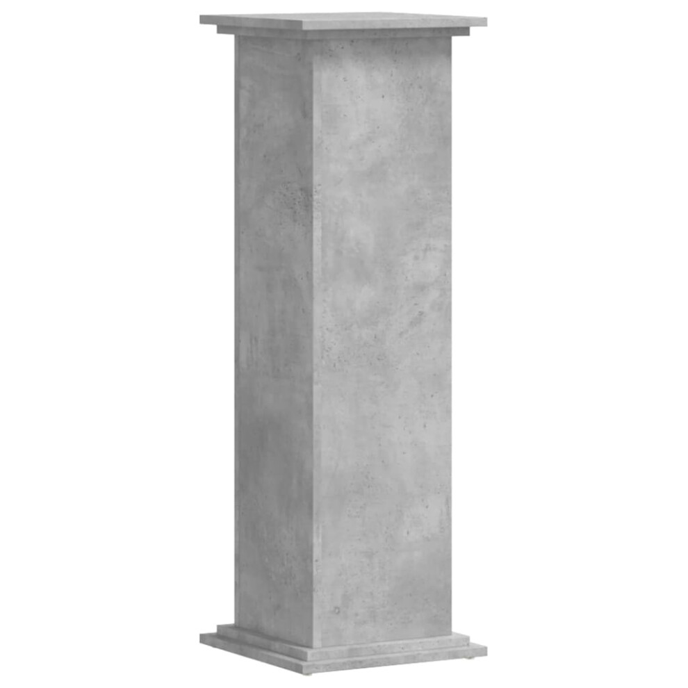 (concrete grey, 33 x 33 x 100 cm) vidaXL Plant Stand Plant Pot Plant Holder Outdoor Flower Stand Engineered Wood