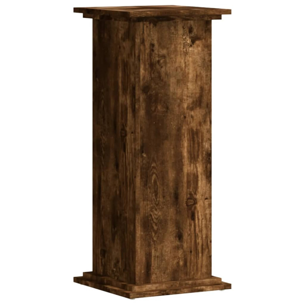 Vidaxl (Smoked Oak, 33 X 33 X 80 Cm) Plant Stand Plant Pot Plant Holder Outdoor Flower Stand Engineered Wood