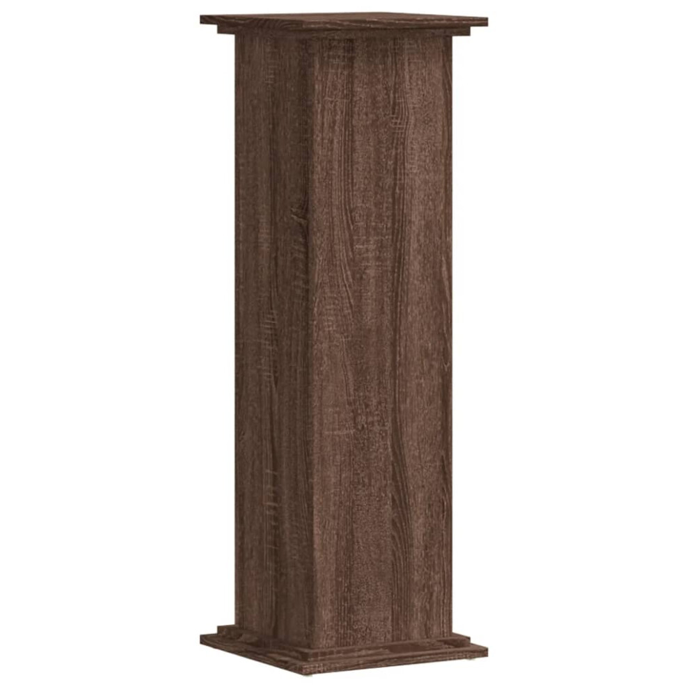 (brown oak, 33 x 33 x 100 cm) vidaXL Plant Stand Plant Pot Plant Holder Outdoor Flower Stand Engineered Wood