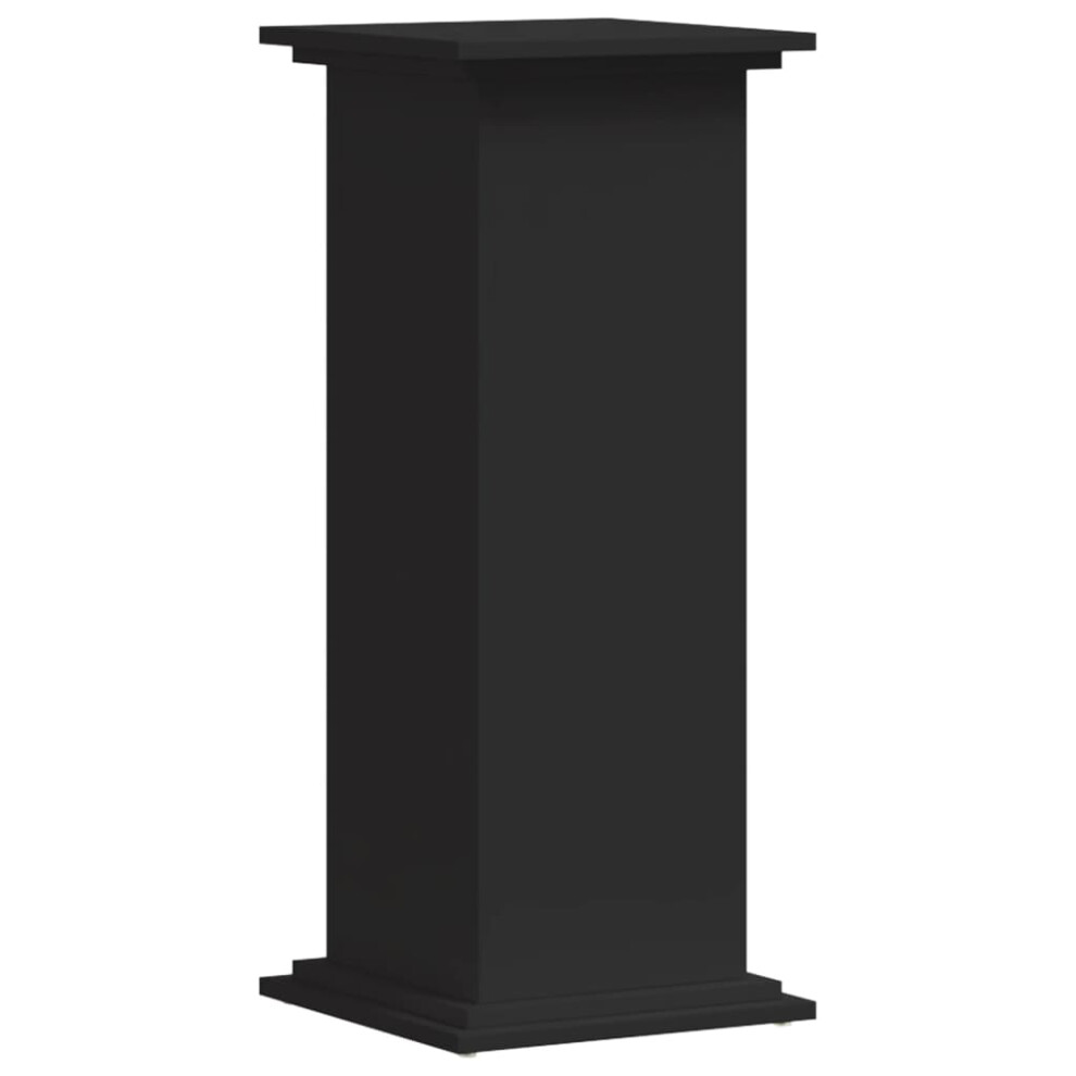 New Vidaxl (, 33 X 33 X 80 Cm) Plant Stand Plant Pot Plant Holder Outdoor Flower Stand Engineered Wood Black