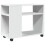 VidaXL (white) vidaXL Side Table with Wheels Hall Tea End Table Sofa Table Engineered Wood 1