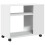 VidaXL (white) vidaXL Side Table with Wheels Hall Tea End Table Sofa Table Engineered Wood 7
