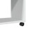 VidaXL (white) vidaXL Side Table with Wheels Hall Tea End Table Sofa Table Engineered Wood 8