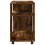 VidaXL (smoked oak) vidaXL Side Table with Wheels Hall Tea End Table Sofa Table Engineered Wood 6