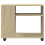 VidaXL (sonoma oak) vidaXL Side Table with Wheels Hall Tea End Table Sofa Table Engineered Wood 5