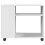 VidaXL (white) vidaXL Side Table with Wheels Hall Tea End Table Sofa Table Engineered Wood 5