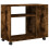 VidaXL (smoked oak) vidaXL Side Table with Wheels Hall Tea End Table Sofa Table Engineered Wood 7