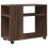 VidaXL (brown oak) vidaXL Side Table with Wheels Hall Tea End Table Sofa Table Engineered Wood 1