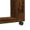 VidaXL (smoked oak) vidaXL Side Table with Wheels Hall Tea End Table Sofa Table Engineered Wood 8