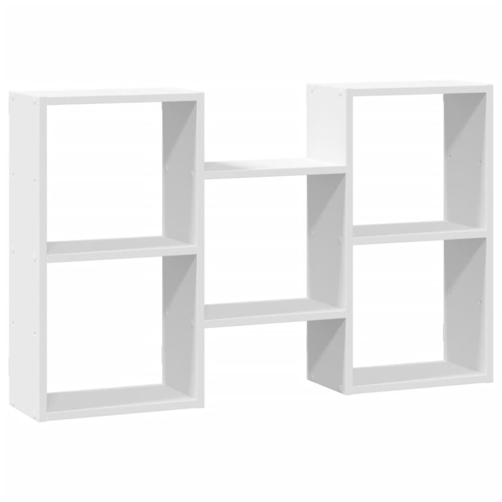 (white) vidaXL Wall Shelf Floating Shelf Storage Shelf Engineered Wood