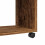 VidaXL (old wood) vidaXL Side Table with Wheels Hall Tea End Table Sofa Table Engineered Wood 8