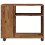 VidaXL (old wood) vidaXL Side Table with Wheels Hall Tea End Table Sofa Table Engineered Wood 5