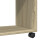 VidaXL (sonoma oak) vidaXL Side Table with Wheels Hall Tea End Table Sofa Table Engineered Wood 8