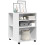 VidaXL (white) vidaXL Side Table with Wheels End Sofa Table Engineered Wood 3