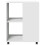 VidaXL (white) vidaXL Side Table with Wheels End Sofa Table Engineered Wood 5