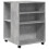 VidaXL (concrete grey) vidaXL Side Table with Wheels End Sofa Table Engineered Wood 2