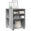 VidaXL (grey sonoma) vidaXL Side Table with Wheels End Sofa Table Engineered Wood 3