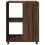 VidaXL (brown oak) vidaXL Side Table with Wheels End Sofa Table Engineered Wood 5