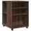 VidaXL (brown oak) vidaXL Side Table with Wheels End Sofa Table Engineered Wood 2