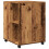 VidaXL (old wood) vidaXL Side Table with Wheels End Sofa Table Engineered Wood 6