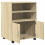 VidaXL (sonoma oak) vidaXL RollingÂ Cabinet Office Storage Cabinet Engineered Wood 7