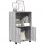 VidaXL (grey sonoma) vidaXL RollingÂ Cabinet Office Storage Cabinet Engineered Wood 3