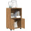 VidaXL (oak) vidaXL RollingÂ Cabinet Office Storage Cabinet Engineered Wood 3